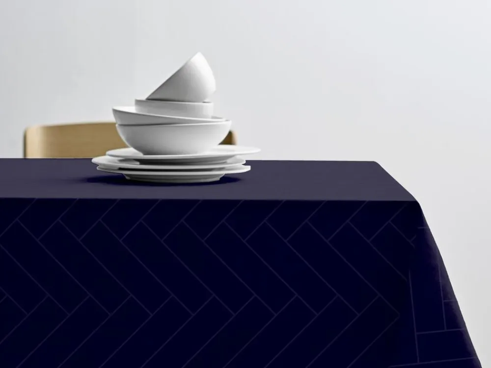 Södahl Dug dia180 Tiles Damask Indigo