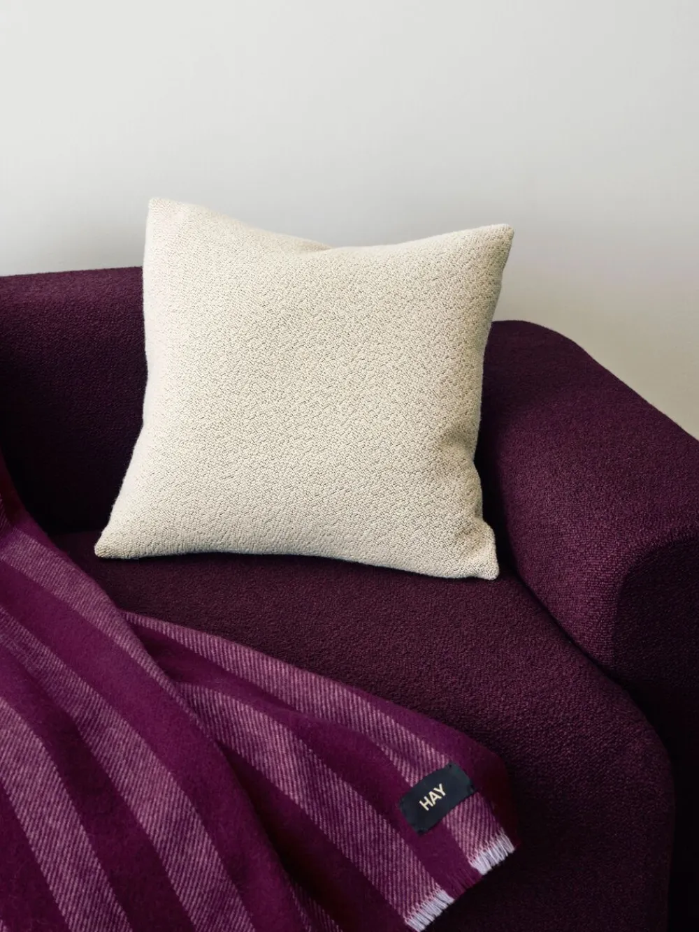 Hay Duo Throw Plum