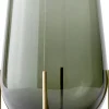 Audo Copenhagen Echasse Vase, L, Smoke/Brushed Bras