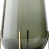 Audo Copenhagen Echasse Vase, M, Smoke/Brushed Bras