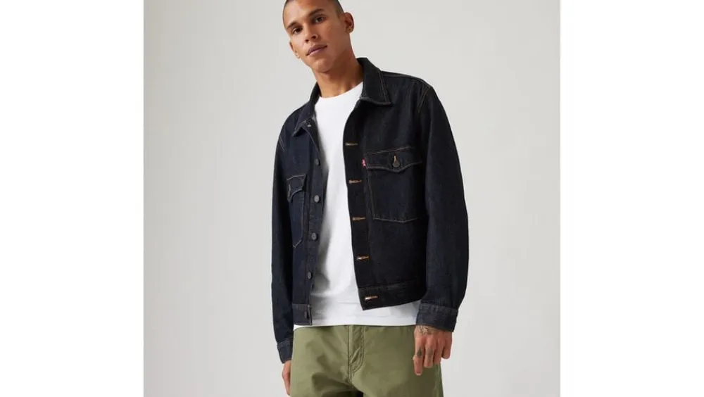 Levi's EMBARCADERO STATION JKT LOVE Y Blå Clearance