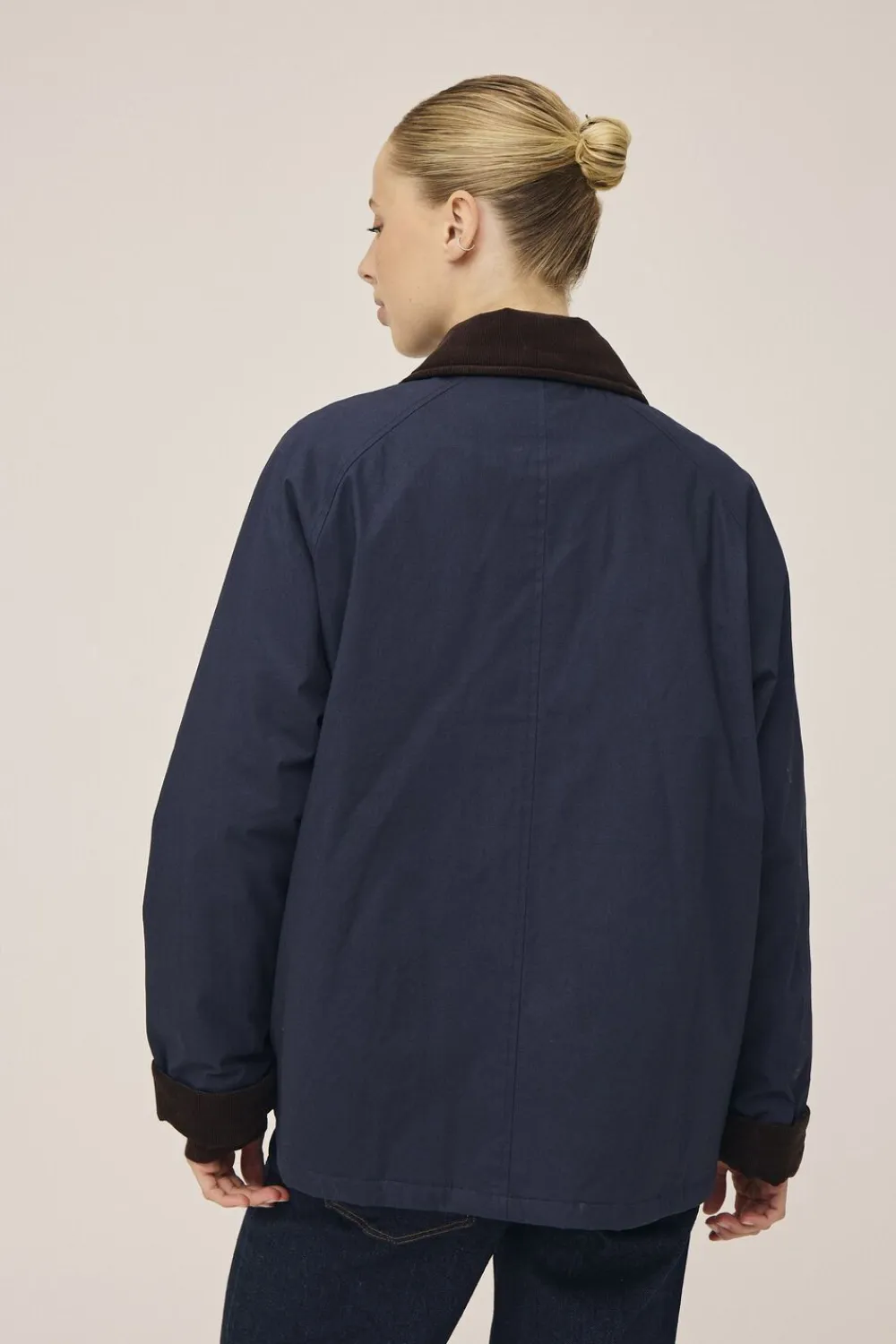 Magasin du Nord Collection Emmy 4 coated jakke med fløjlskanter - GRS Night sky Hot