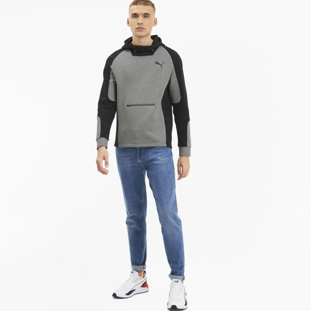 Puma Evostripe Hættetrøje Grå Sale