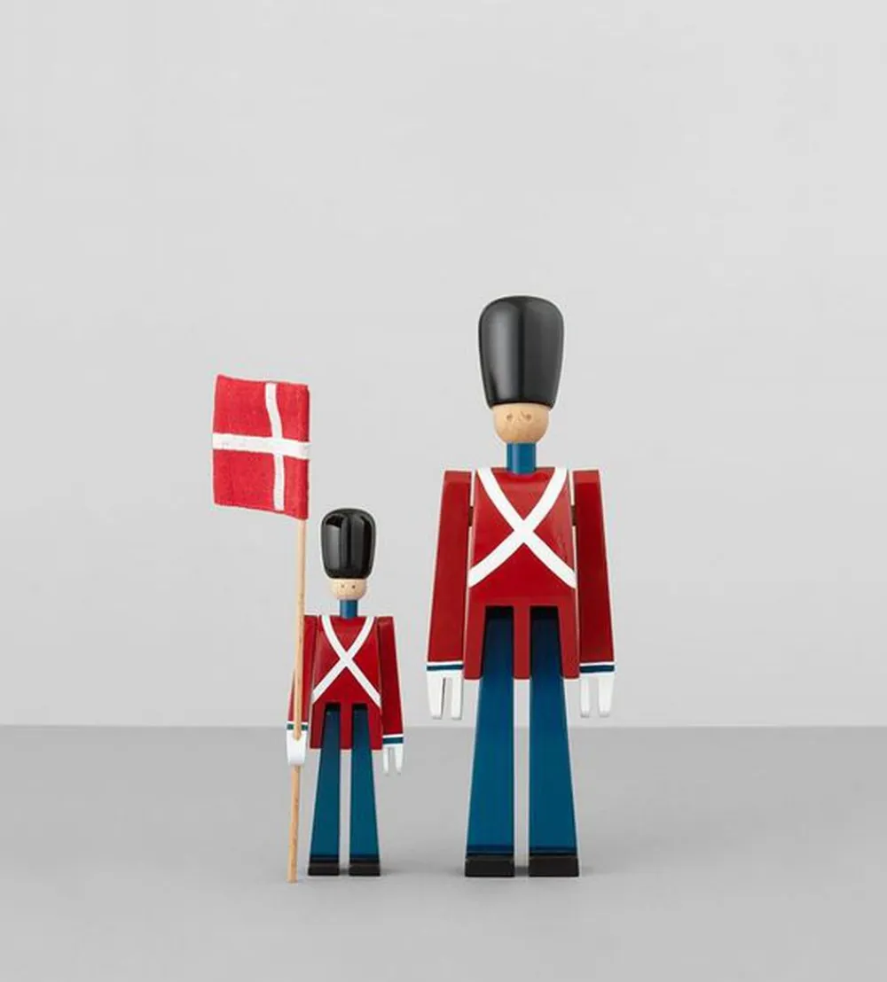 Kay Bojesen Fanebærer mini rød/blå/hvid