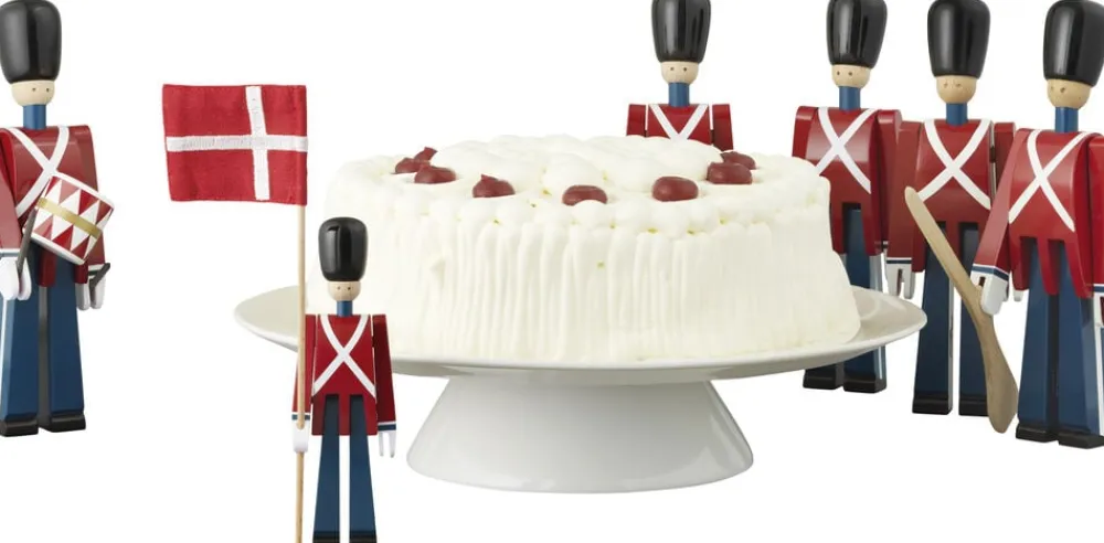 Kay Bojesen Fanebærer mini rød/blå/hvid
