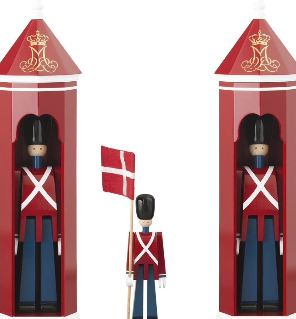 Kay Bojesen Fanebærer mini rød/blå/hvid