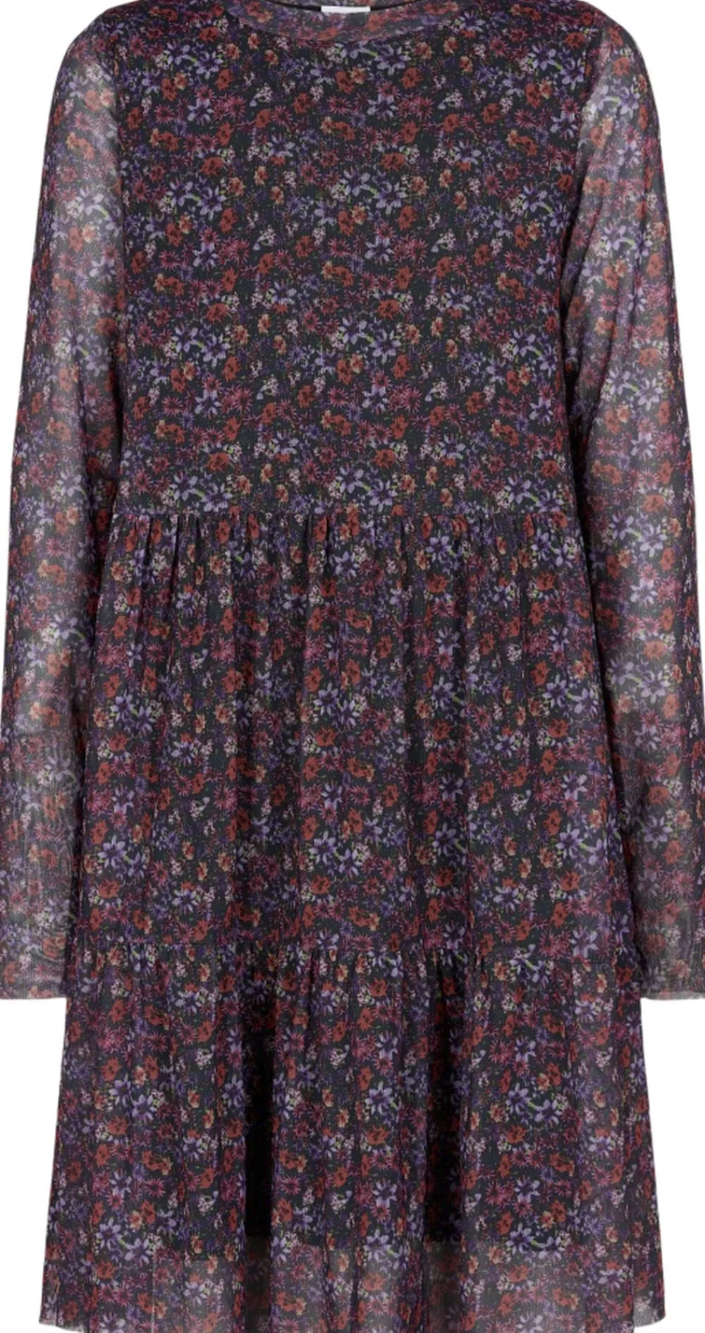 FATMA L_S MESH DRESS EXP>The New Outlet