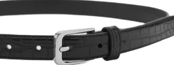 Dame MANGO Fine croco leather-effect belt