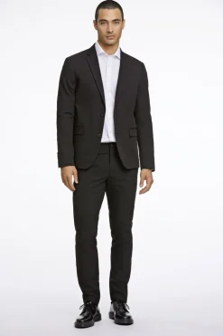 Lindbergh Fine twill stretch suit Sort Hot