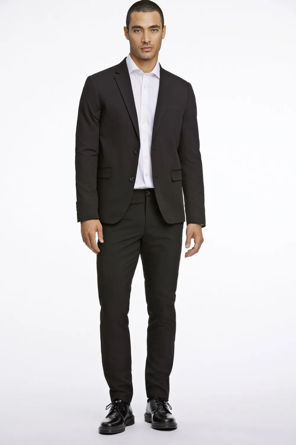 Lindbergh Fine twill stretch suit Sort Hot