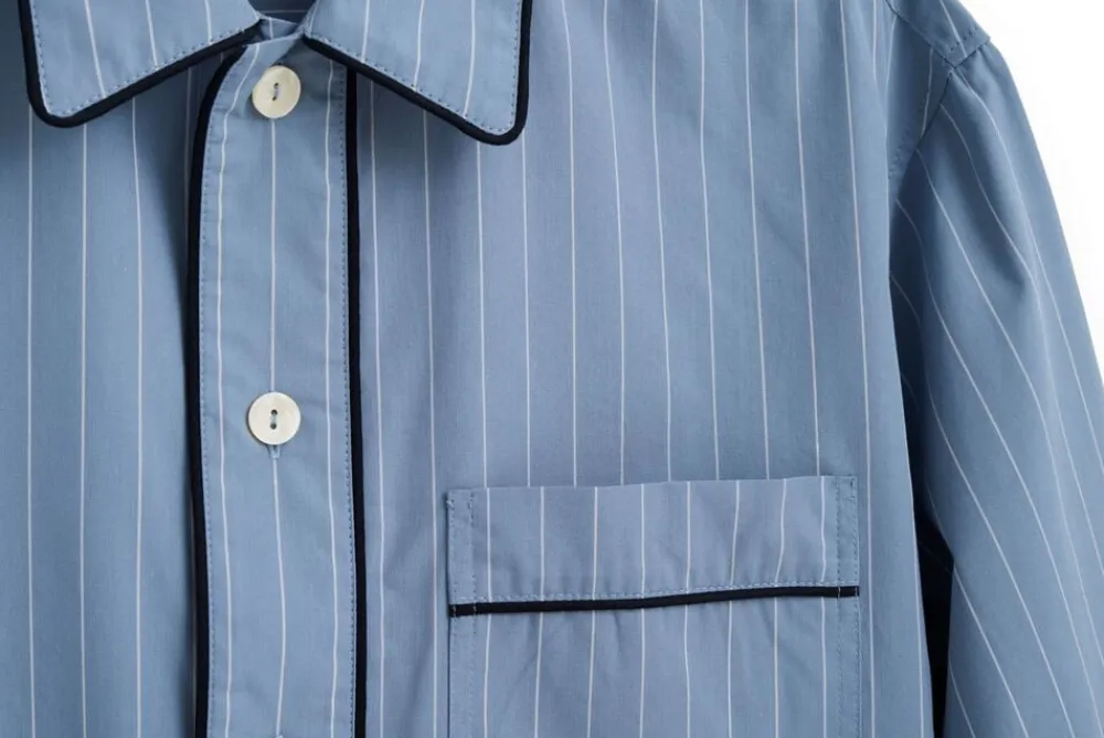 Fineline Long Nightshirt-S/M-Blue>Hay Sale
