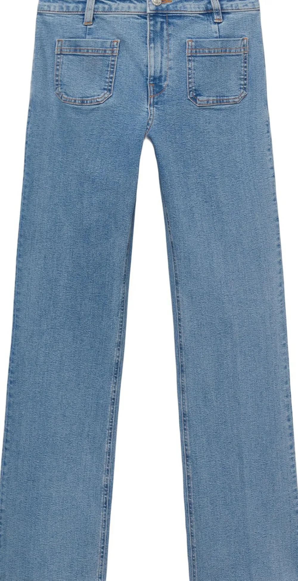Flared cropped jeans with pockets>MANGO Clearance