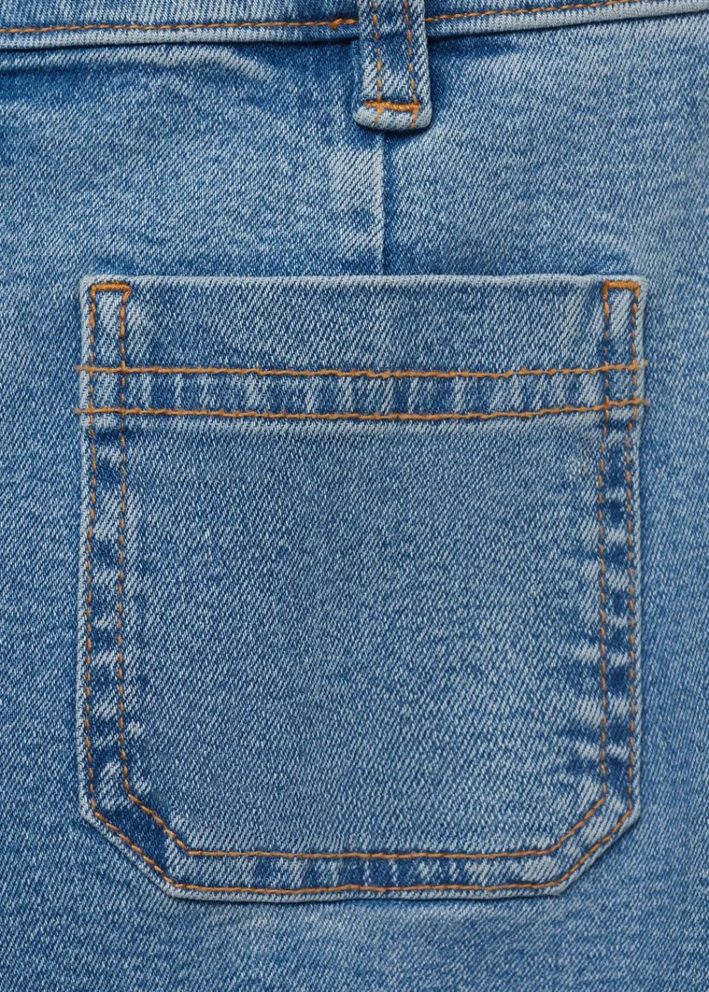Flared cropped jeans with pockets>MANGO Clearance
