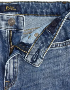 Flared Indigo Denim Jean><noscript><img width=