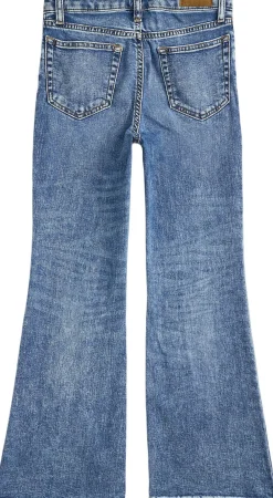 Flared Indigo Denim Jean><noscript><img width=