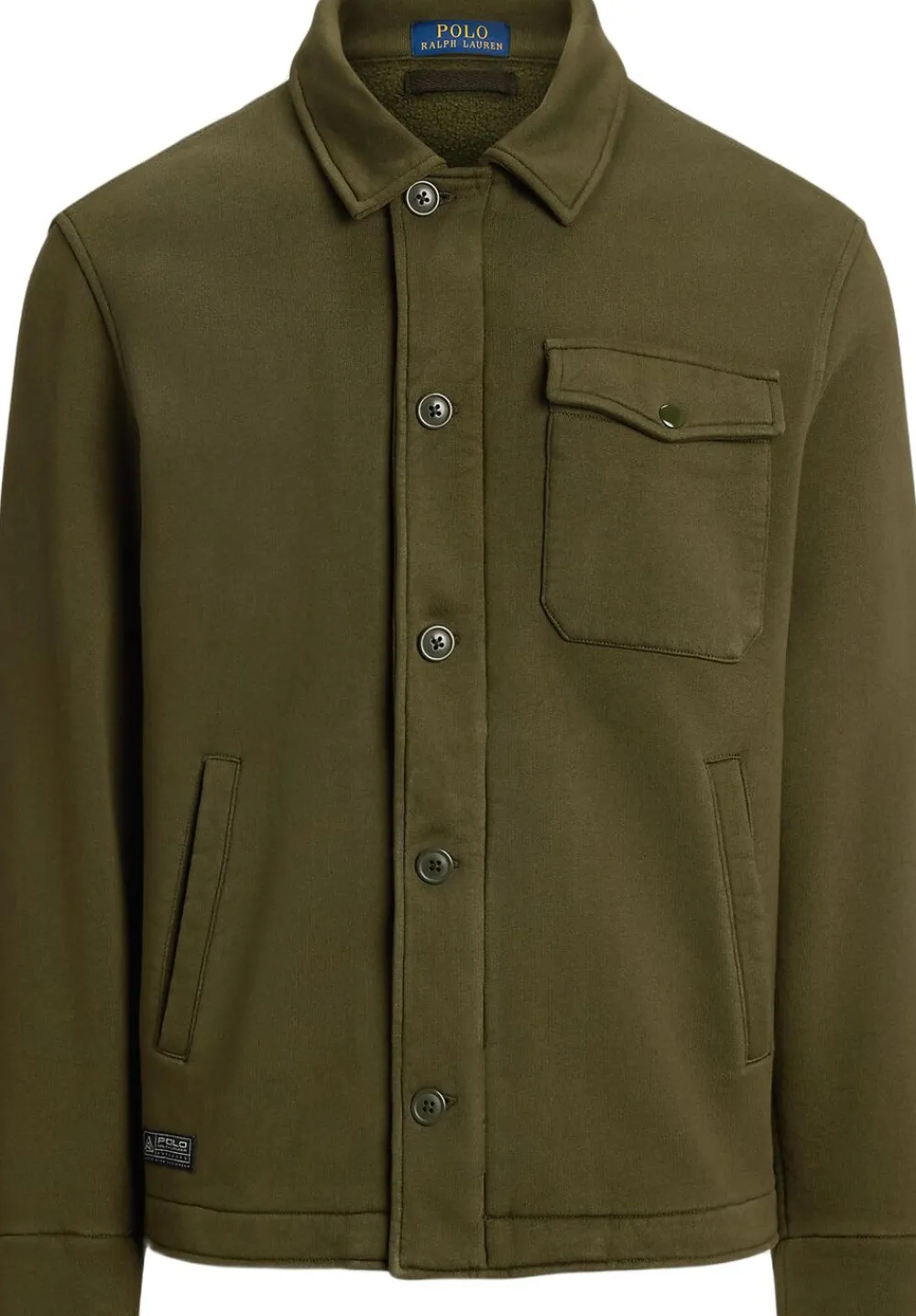 Polo Ralph Lauren Fleece Deck Jacket Grøn Clearance