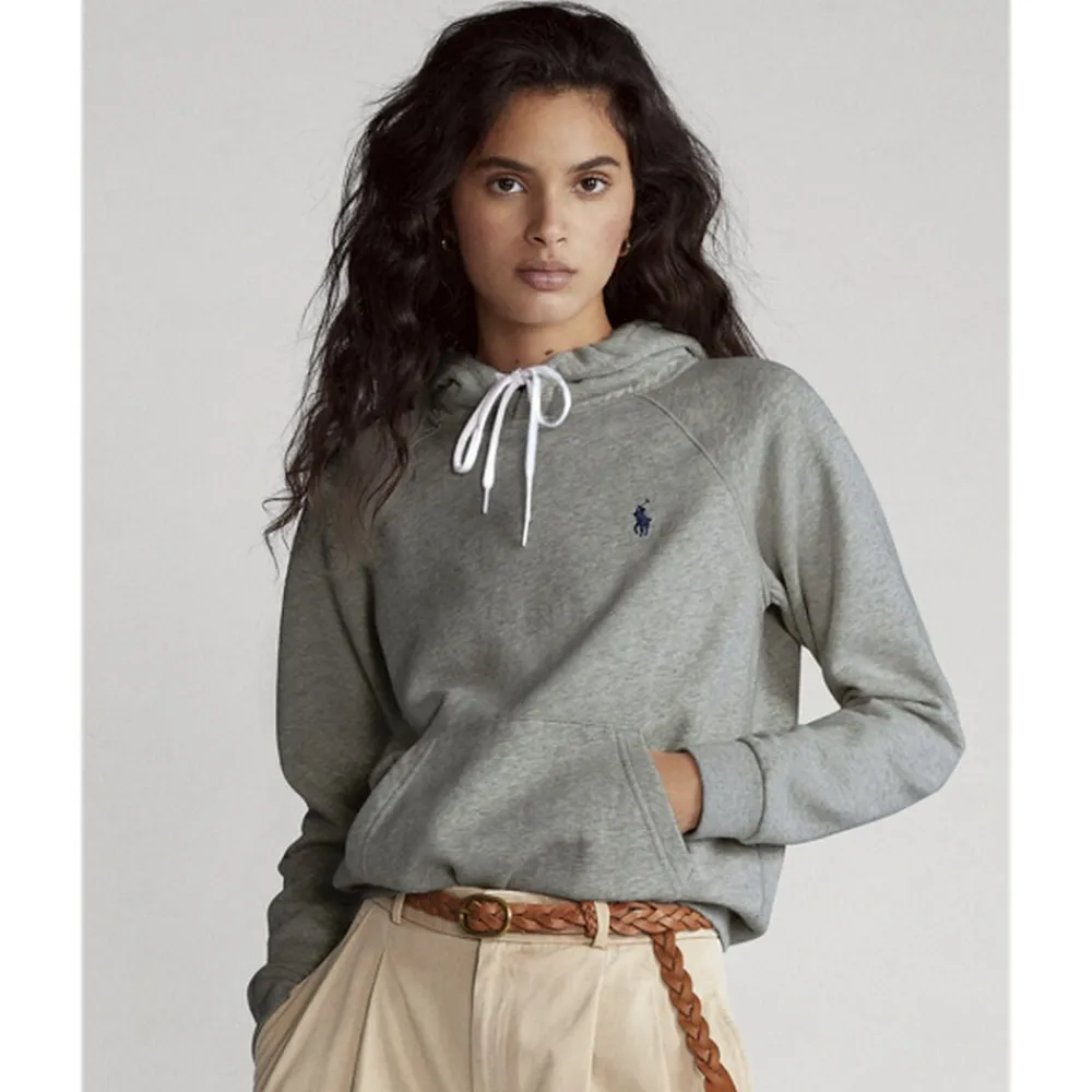 Polo Ralph Lauren Fleece Pullover Hoodie Grå Outlet
