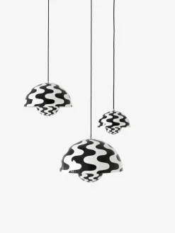 &Tradition Flowerpot Pendant VP2, Black/White Hot