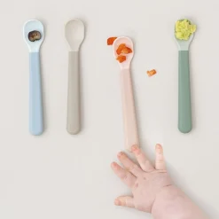 Foodie easy-grip babyske 3-pak Grøn><noscript><img width=