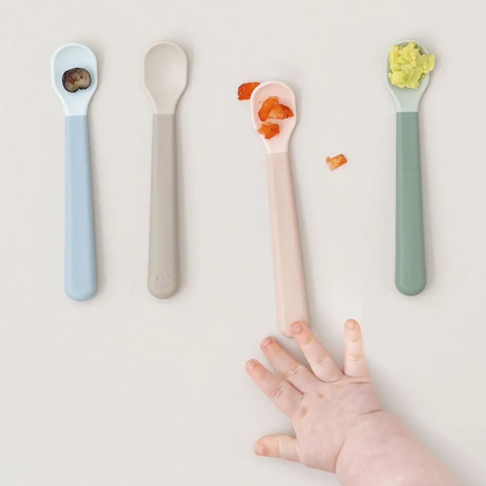 Foodie easy-grip babyske 3-pak Grøn>Done by Deer Online