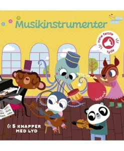 Børn Forlaget Room2Play - Pegebog med lyd - Musikinstrumenter