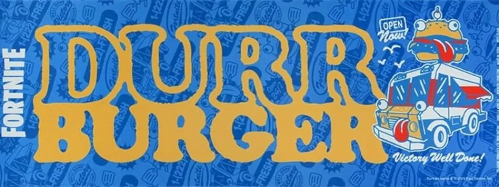 Fortnite Durr Burger Musemåtte>Shark Gaming New