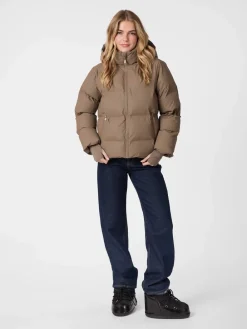 Neo Noir Fox C Water Repellent Puffer Jacket Dark taupe Clearance