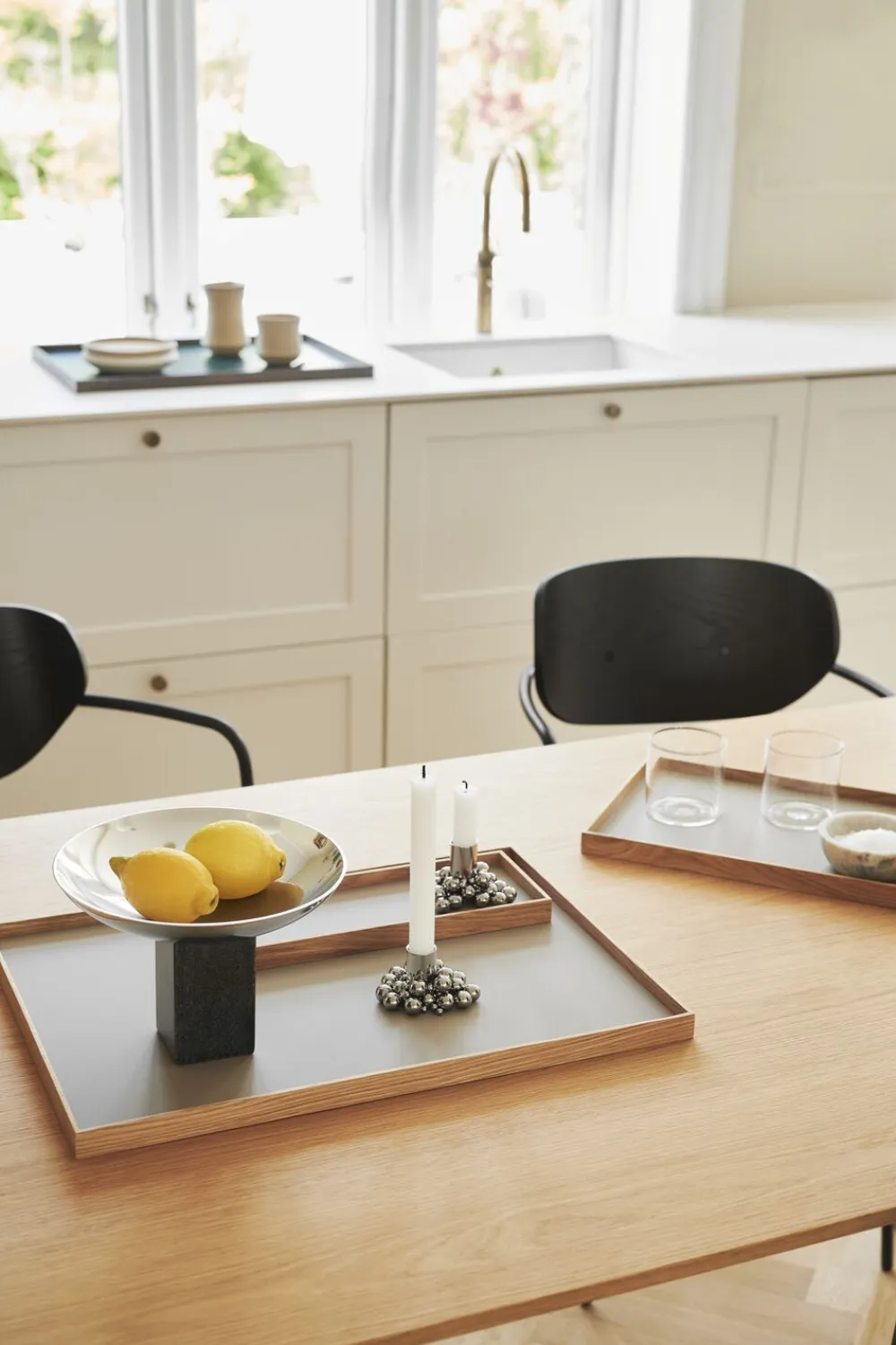 FRAME Tray Medium Oak Grey>GEJST Hot