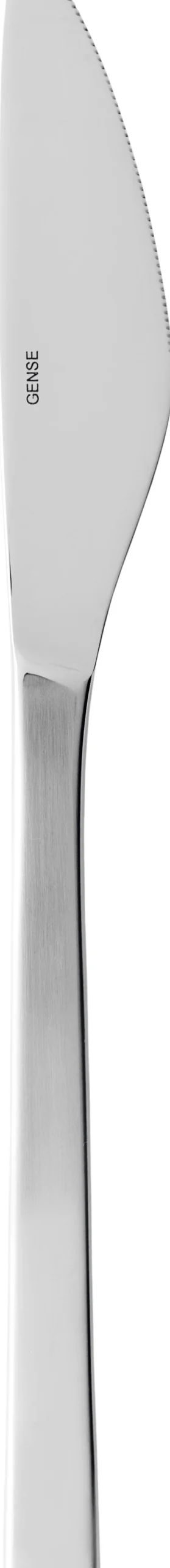 Gense Fuga bordkniv mat/blank stål L21,3cm