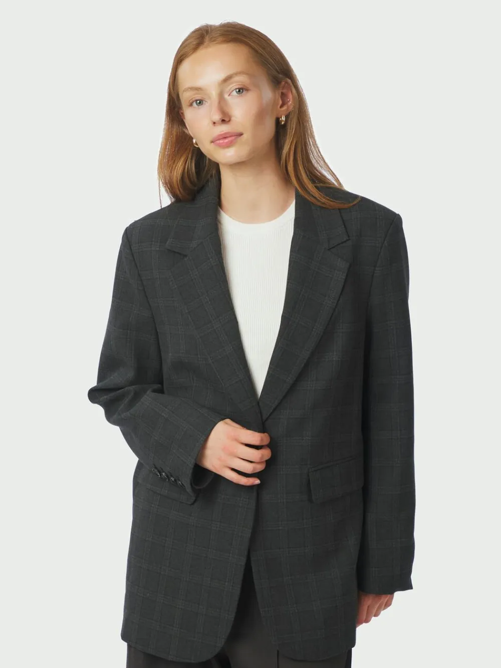 Neo Noir Gaby Check Blazer Antracit Hot