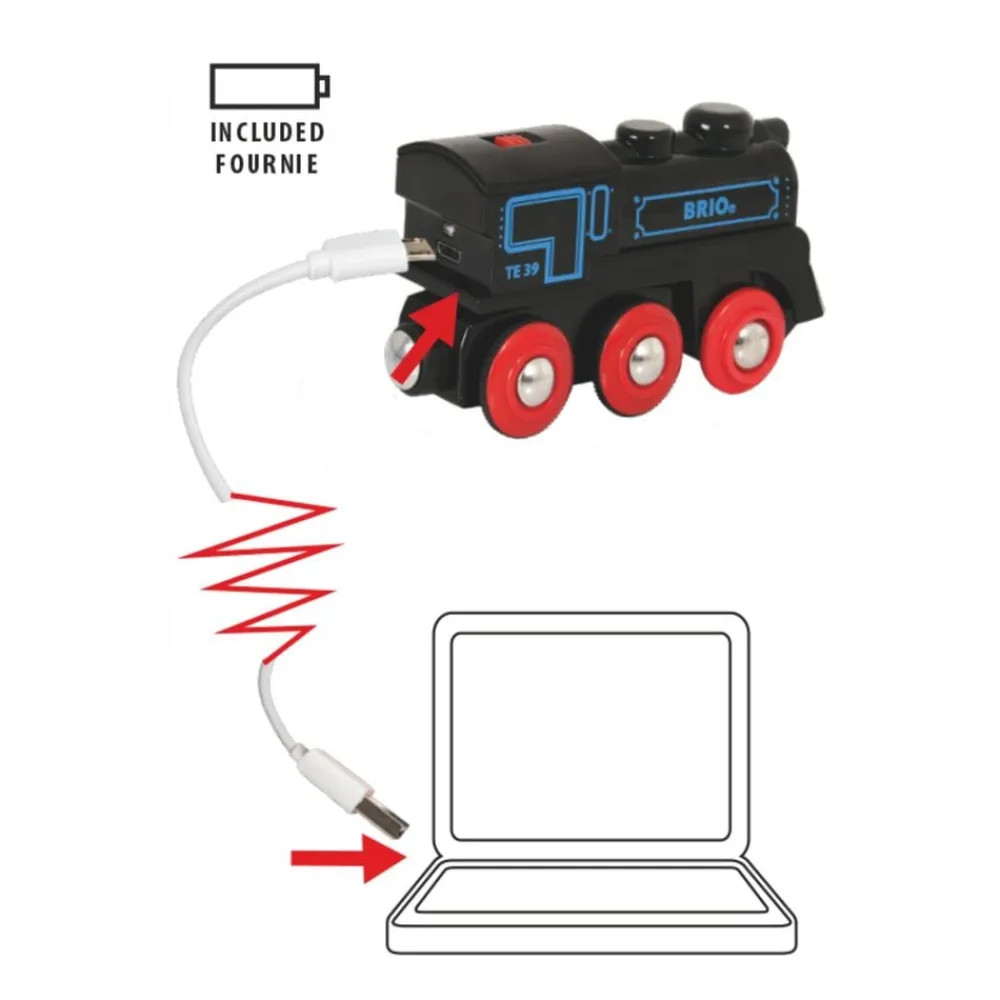 Genopladeligt lokomotiv usb>Brio Best