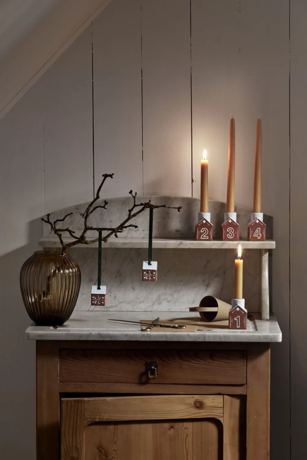 Gingerbread Juleophæng H5 brun 2 stk.>Kähler Sale