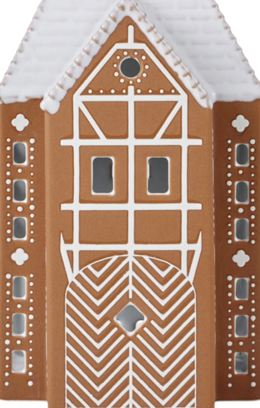 Kähler Gingerbread Lyshus stor brun