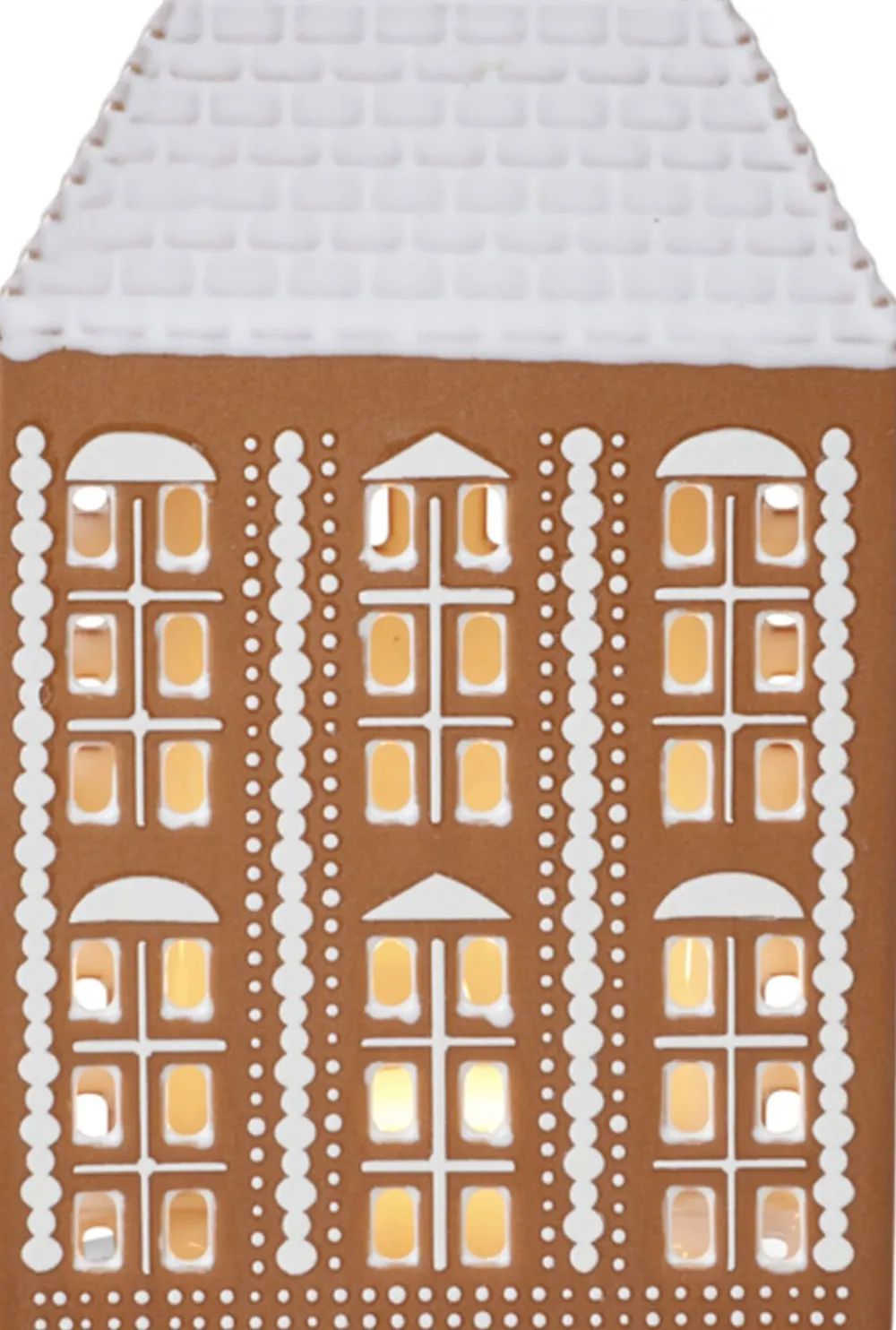 Kähler Gingerbread Lyshus stor brun
