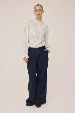 Grady 3 Langærmede bluse med høj krave - LENZINGECOVERO><noscript><img width=