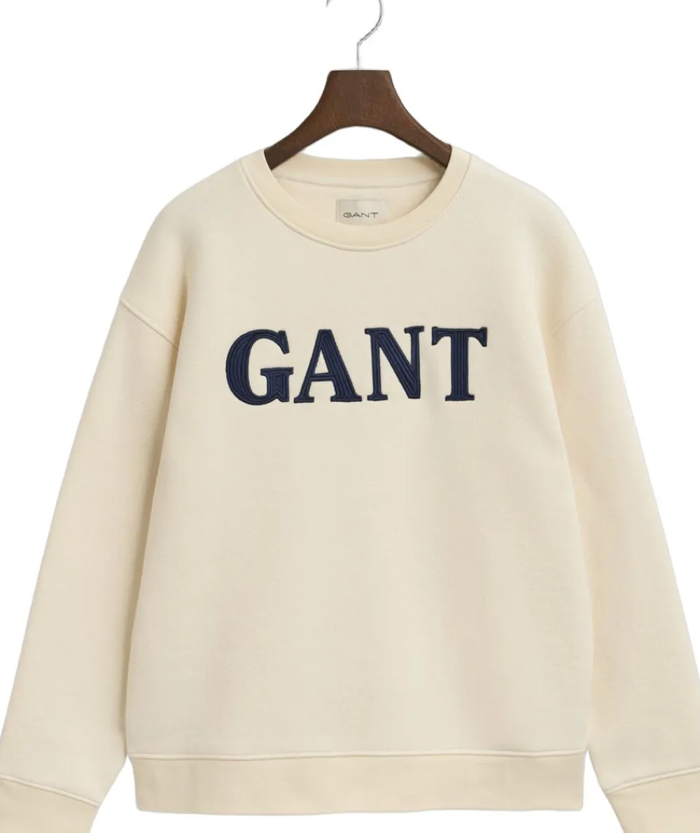 Gant GRAPHIC C-NECK SWEAT Cream Hot