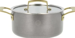 Pillivuyt Gourmet Gryde med låg Durance 2,9 liter 20 cm Rustfrit stål