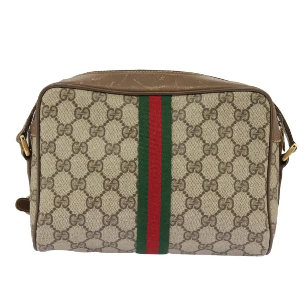 Gucci Vintage Gucci Shoulder Bag Beige New