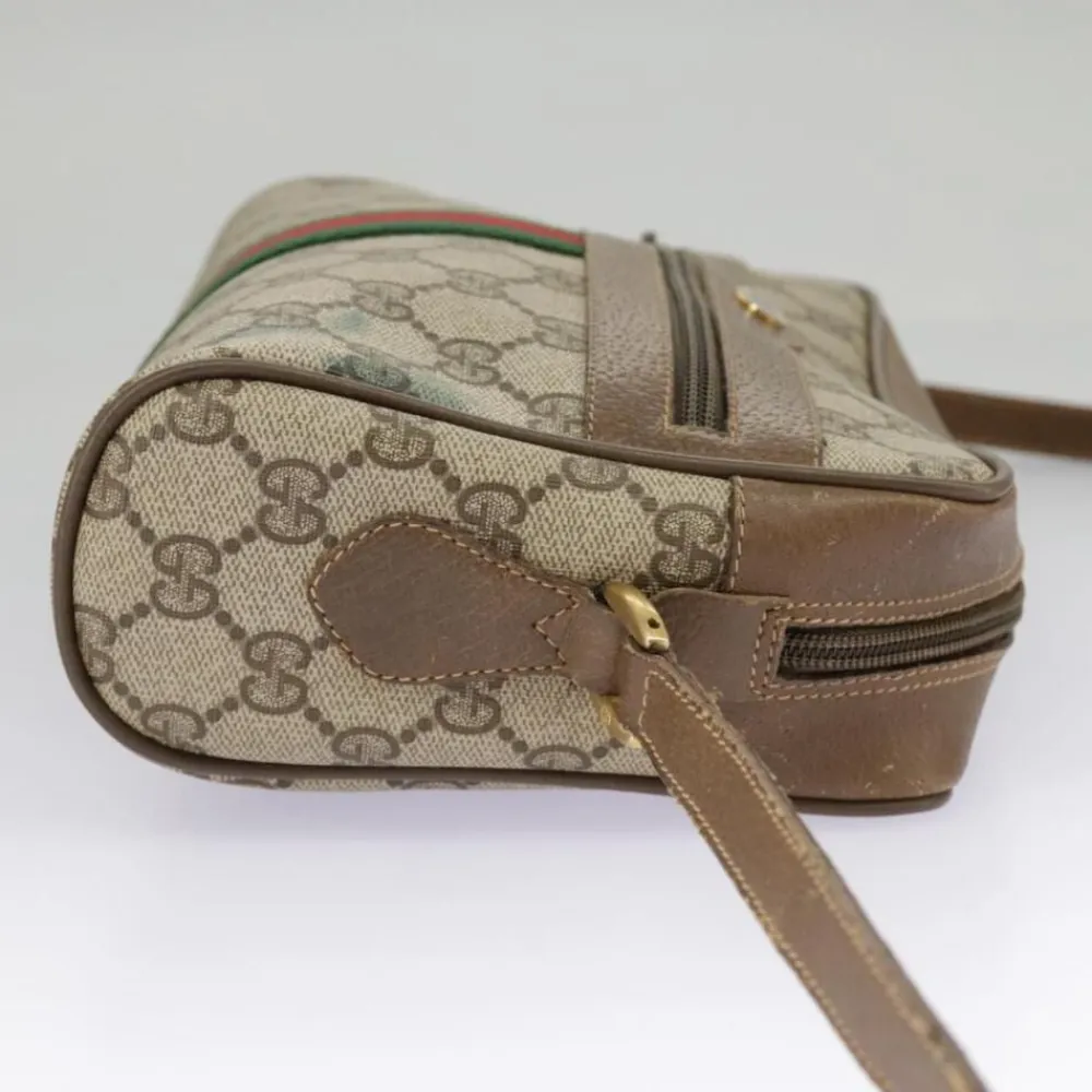 Gucci Vintage Gucci Shoulder Bag Beige New