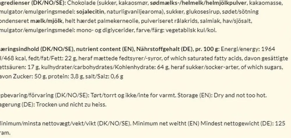 Bagsværd Lakrids Guld Symfoni, æske 125 gr Clearance