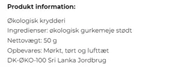 Mill & Mortar Gurkemeje
