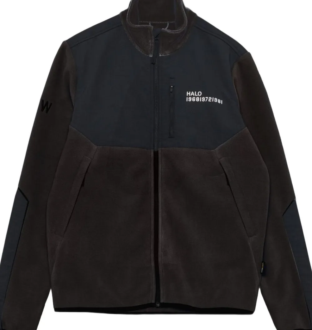 Newline HALO HALO BLOCKED ZIP FLEECE Chocolate torte Sale