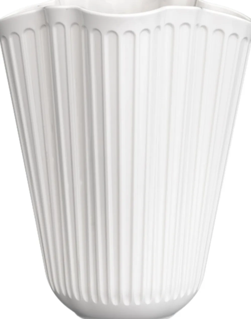 Kähler Hammershøi Unfold Vase H16. 5 cm hvid