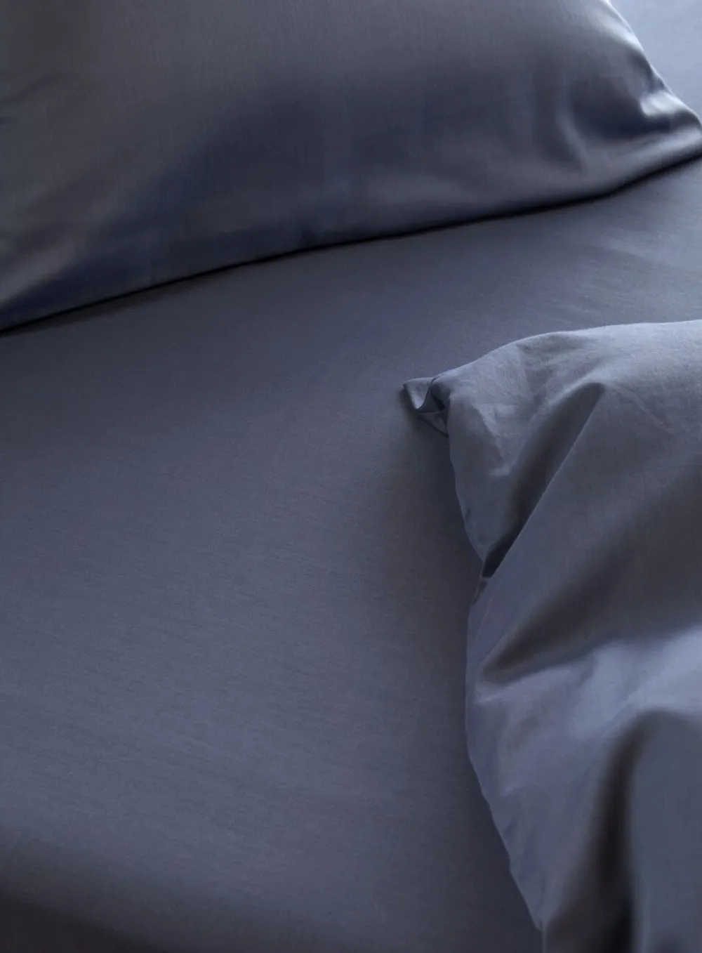 Høie Harmoni stonewashed sengesæt denimblå