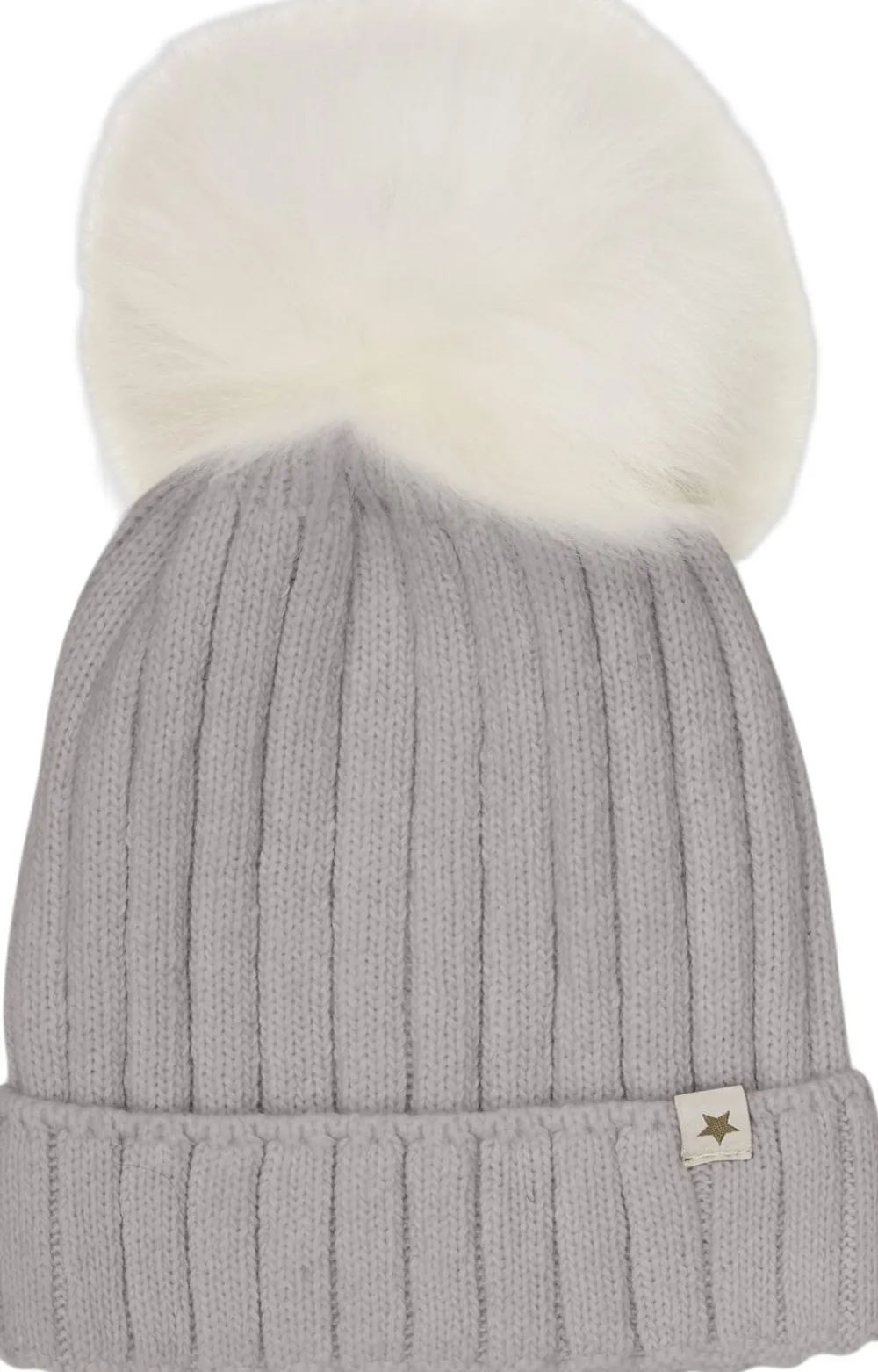 Børn Huttelihut Hat Knit Alpaca Pompom