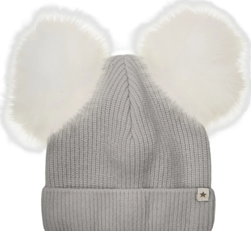 Hat Knit Alpaca Pompoms>Huttelihut Best