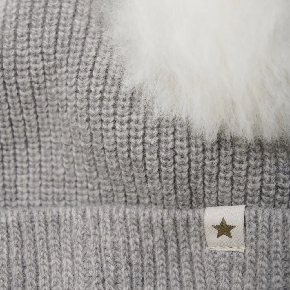 Hat Knit Alpaca Pompoms>Huttelihut Best