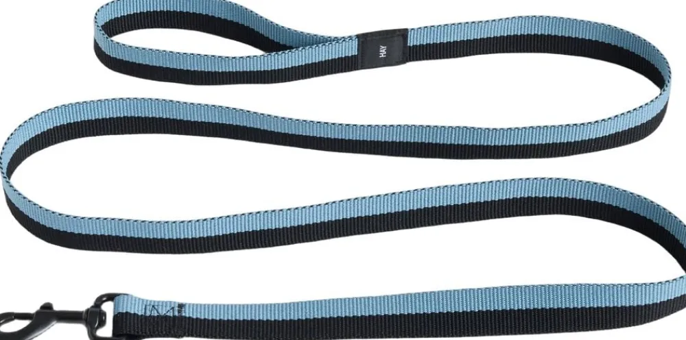 Hay Dogs Leash-Flat M/L-Blue, black New