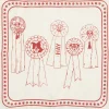 Hay Dogs Scarf-55 x 55-Off-white