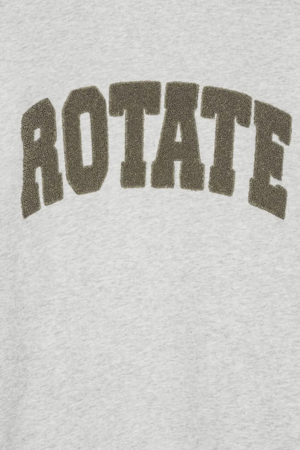 ROTATE Birger Christensen HEAVY SWEAT CREWNECK Light grey melange Online